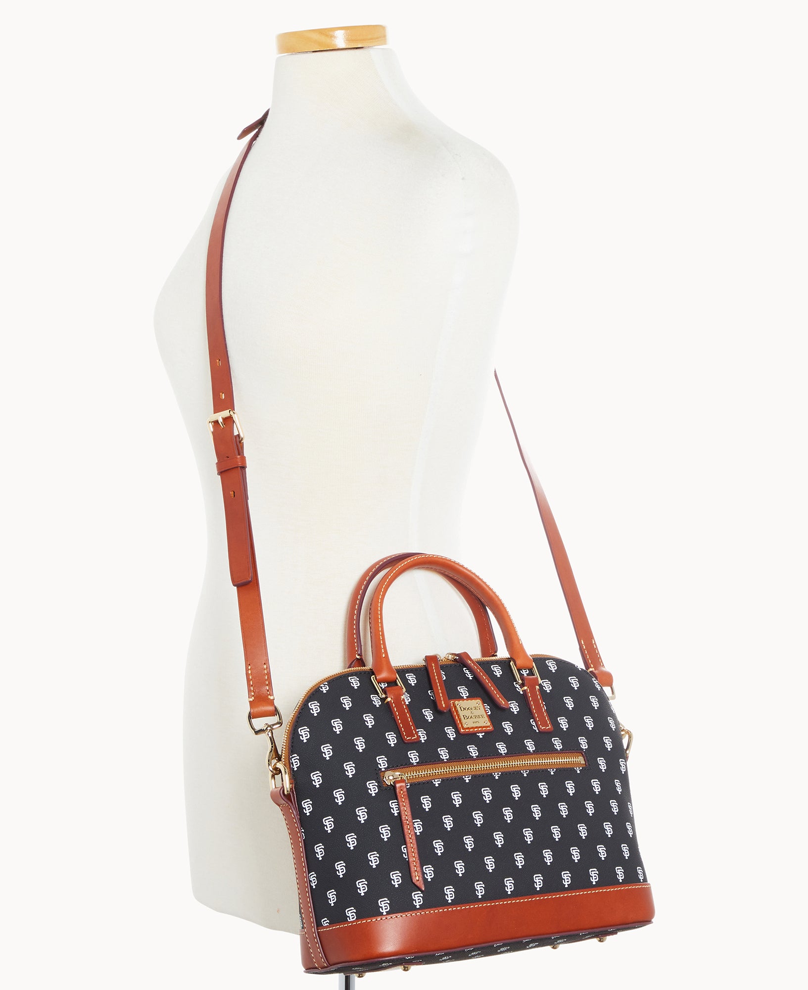 MLB Giants Domed Zip Satchel - Image 4