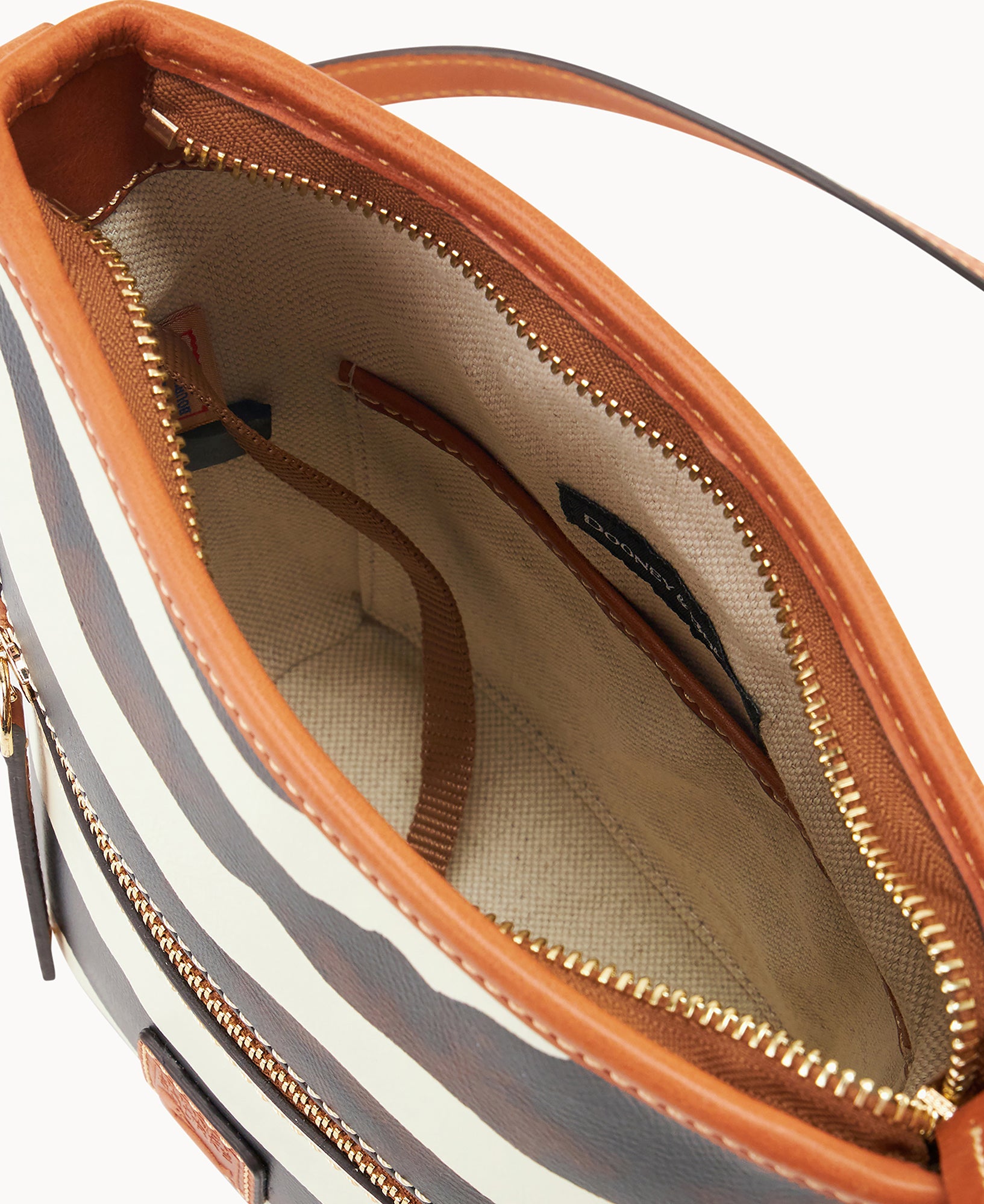 Zebra Leather Small Zip Sac - Image 3