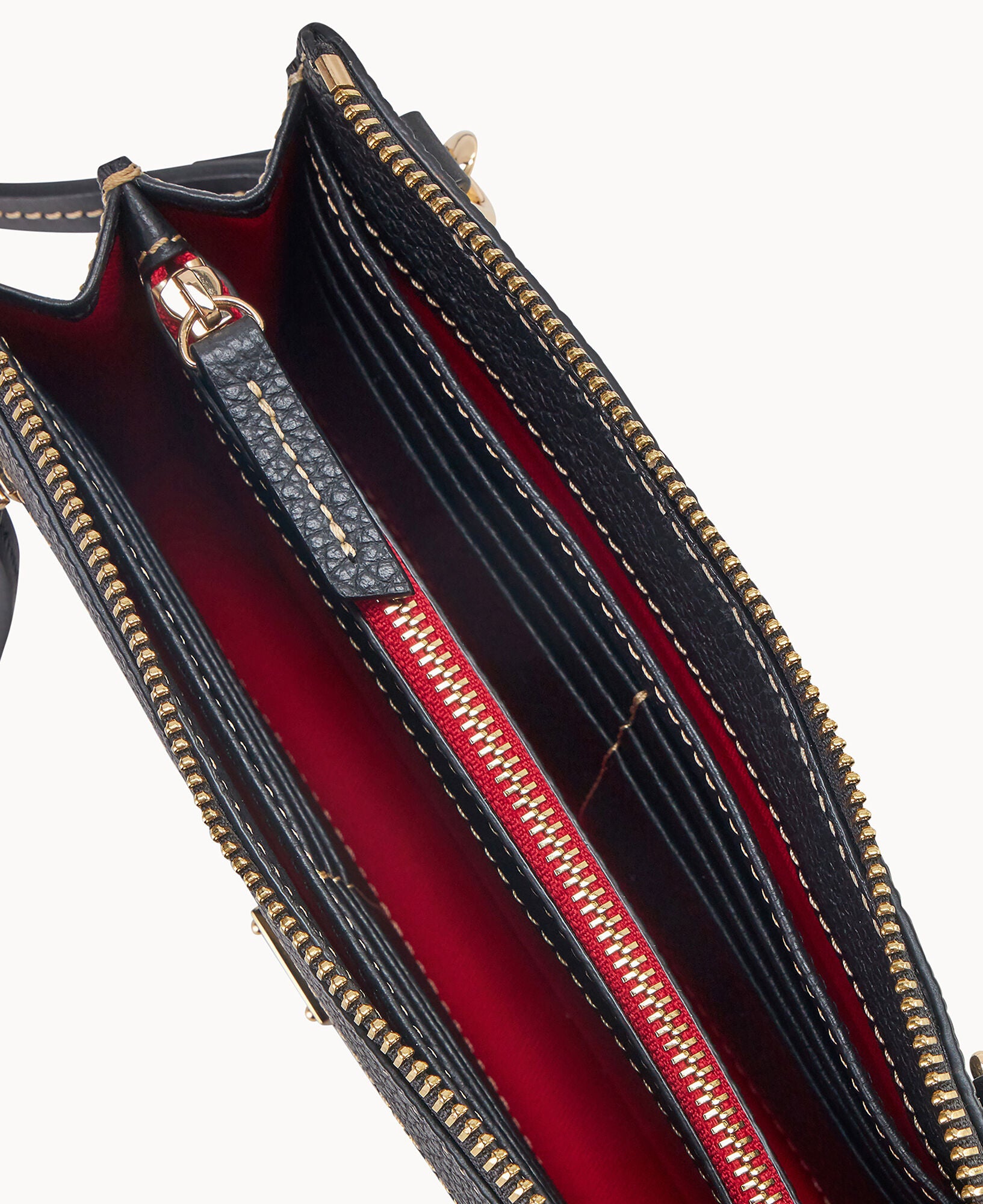 Pebble Grain Multi Zip Crossbody - Image 3