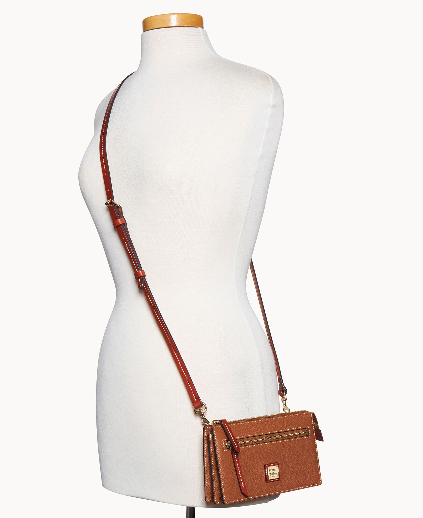 Pebble Grain Multi Zip Crossbody - Image 10