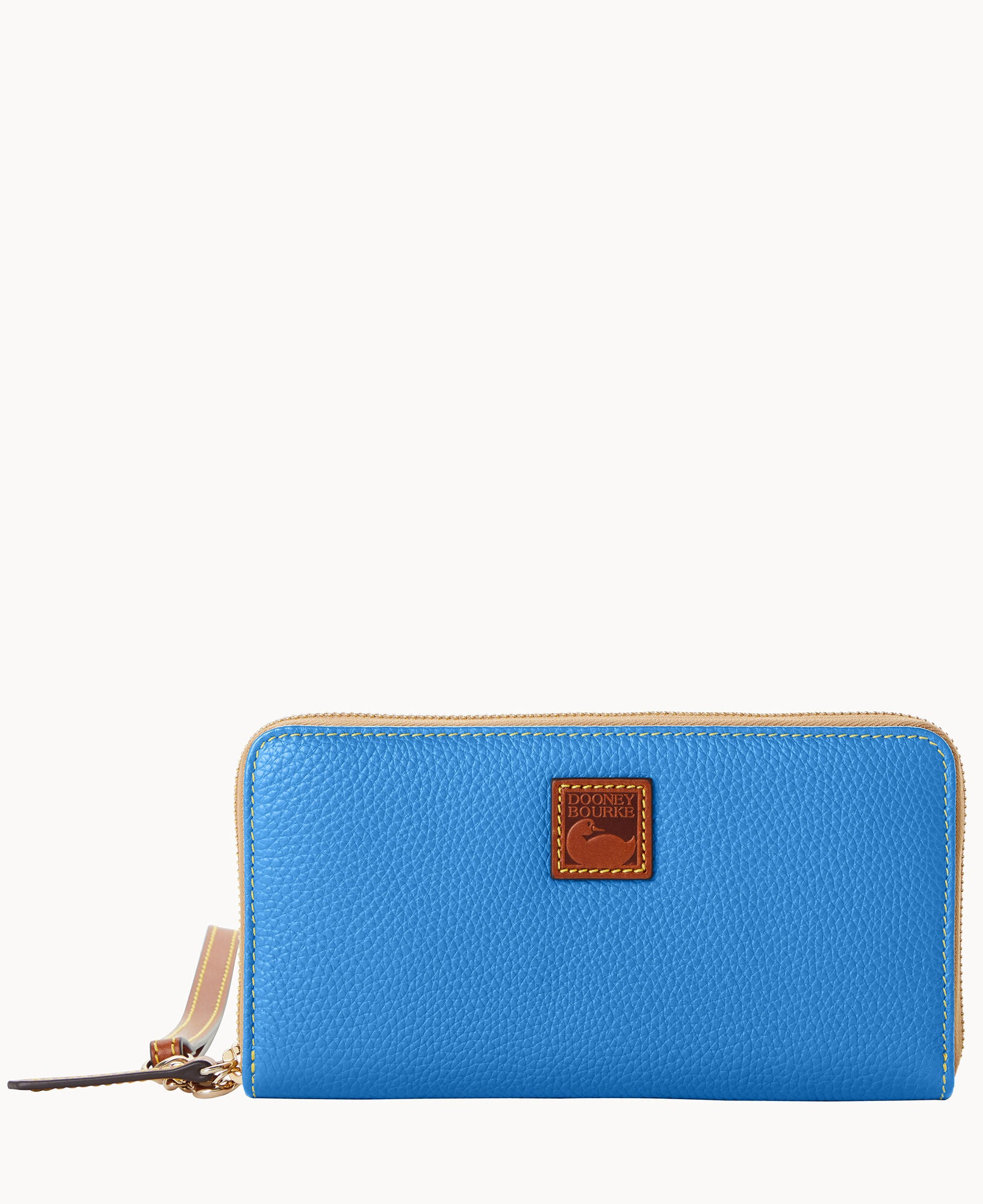 Pebble Grain Large Zip Around Wristlet - Image 13